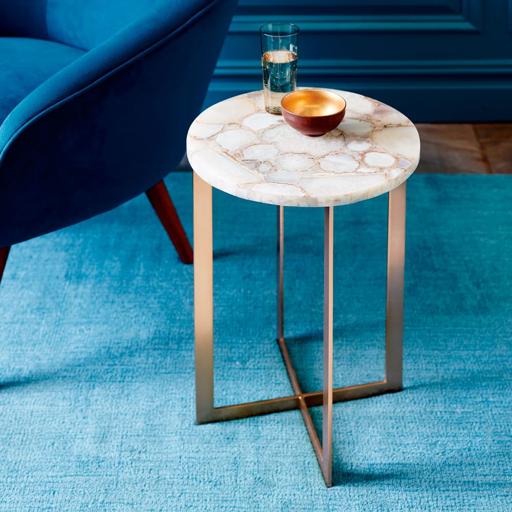 Agate accent table deals