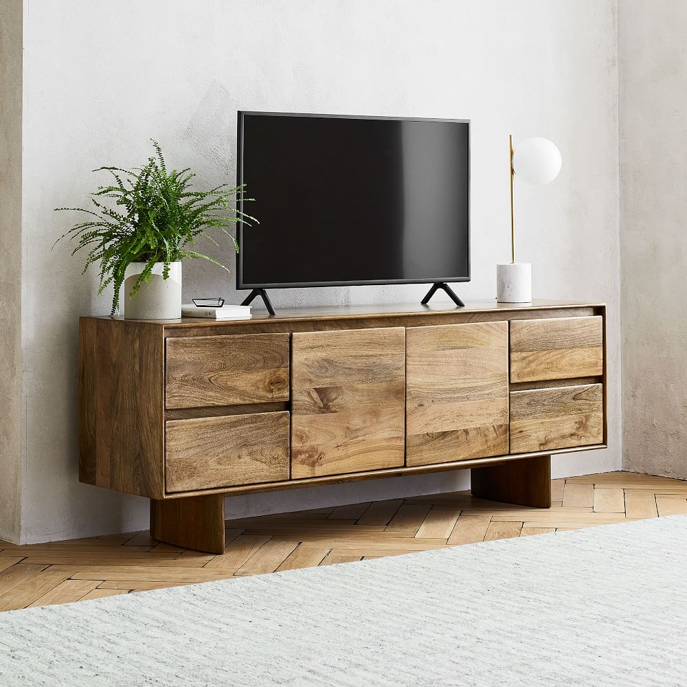 Anton Solid Wood Media Console 68