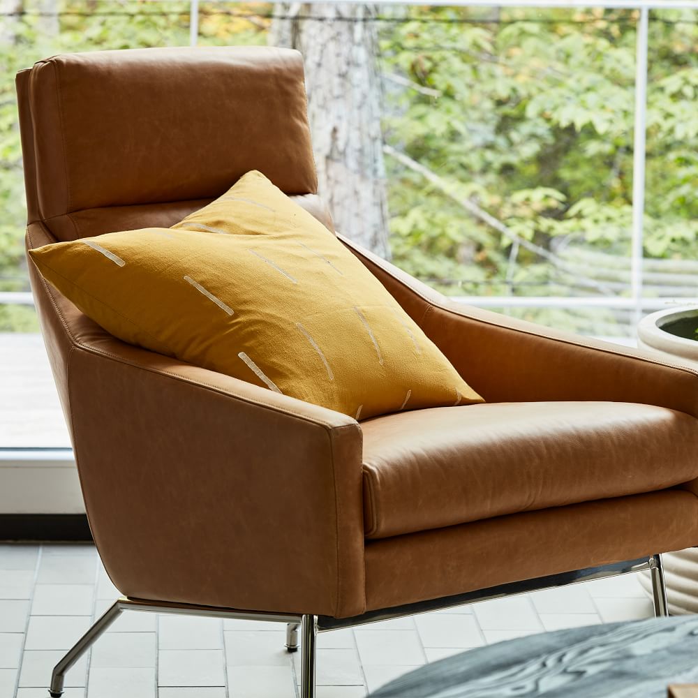 West elm clearance leather chair