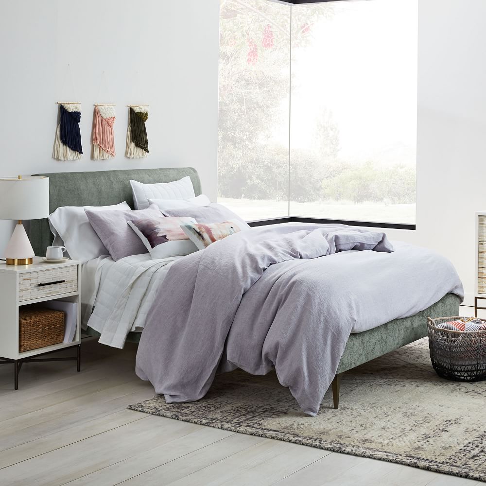 Buy online Andes Deco Upholstered Bed now West Elm UAE UAE