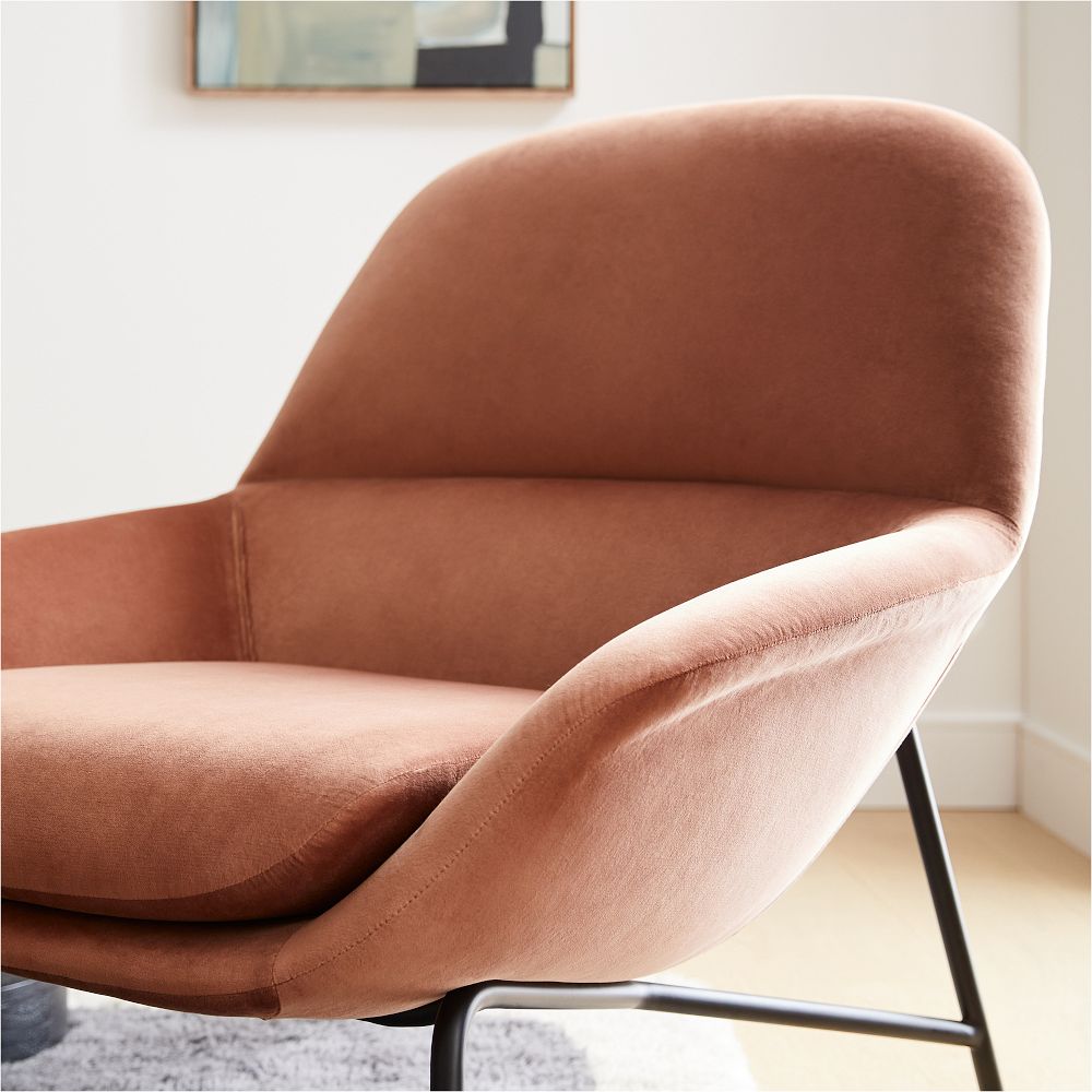 Pink mid shop century chair
