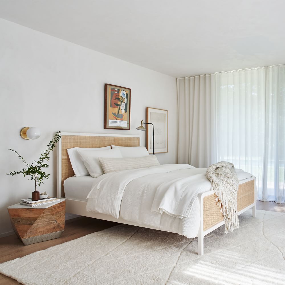 Woven on sale king bed