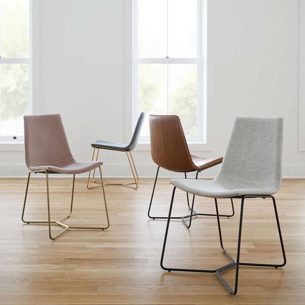 Buy online Slope Upholstered Dining Chair now West Elm UAE UAE