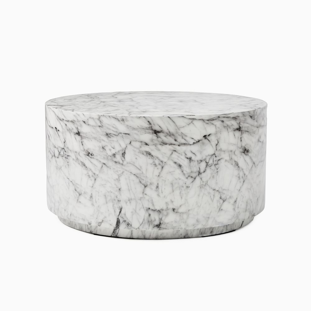 Buy online Marbled Drum Outdoor Coffee Table now West Elm UAE UAE
