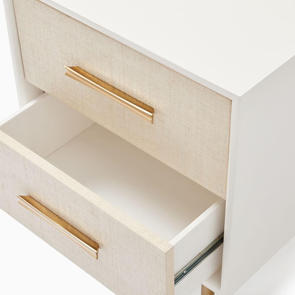 Raffia nightstand on sale