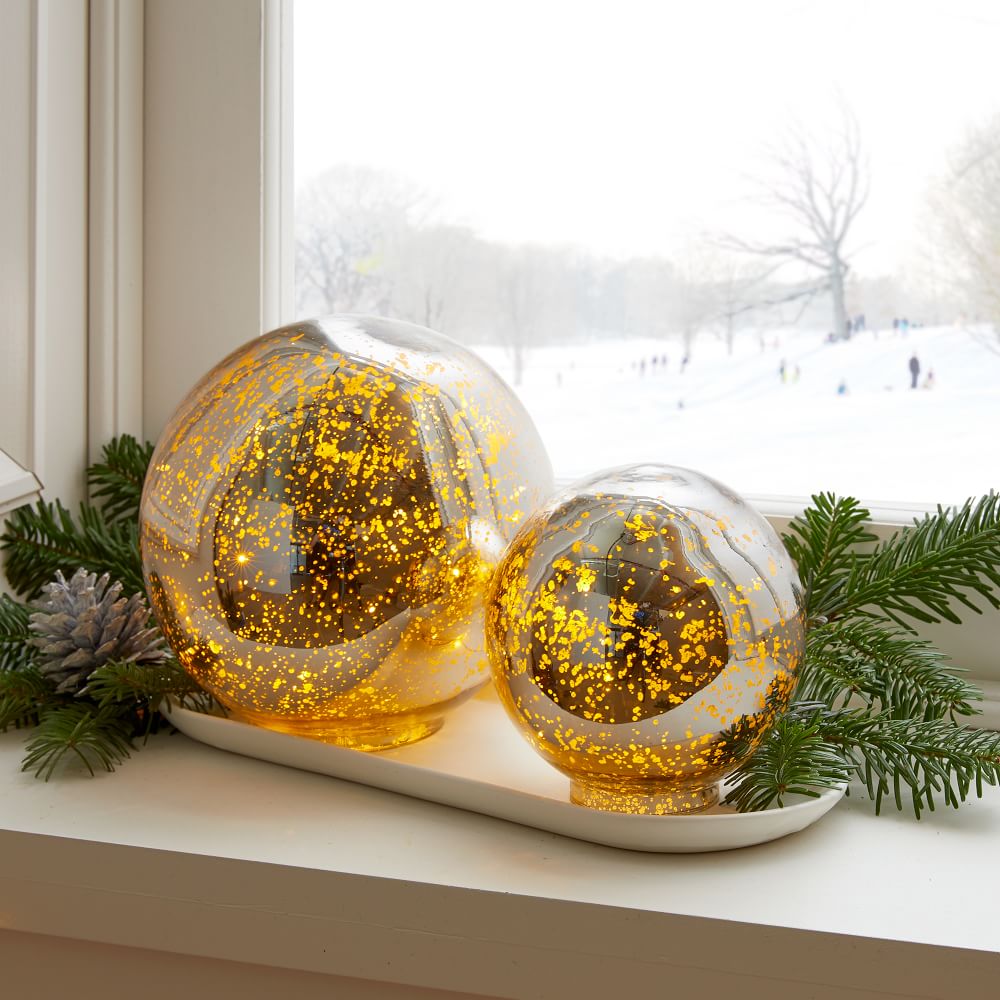 Buy online Mercury Glass Globe now West Elm UAE UAE