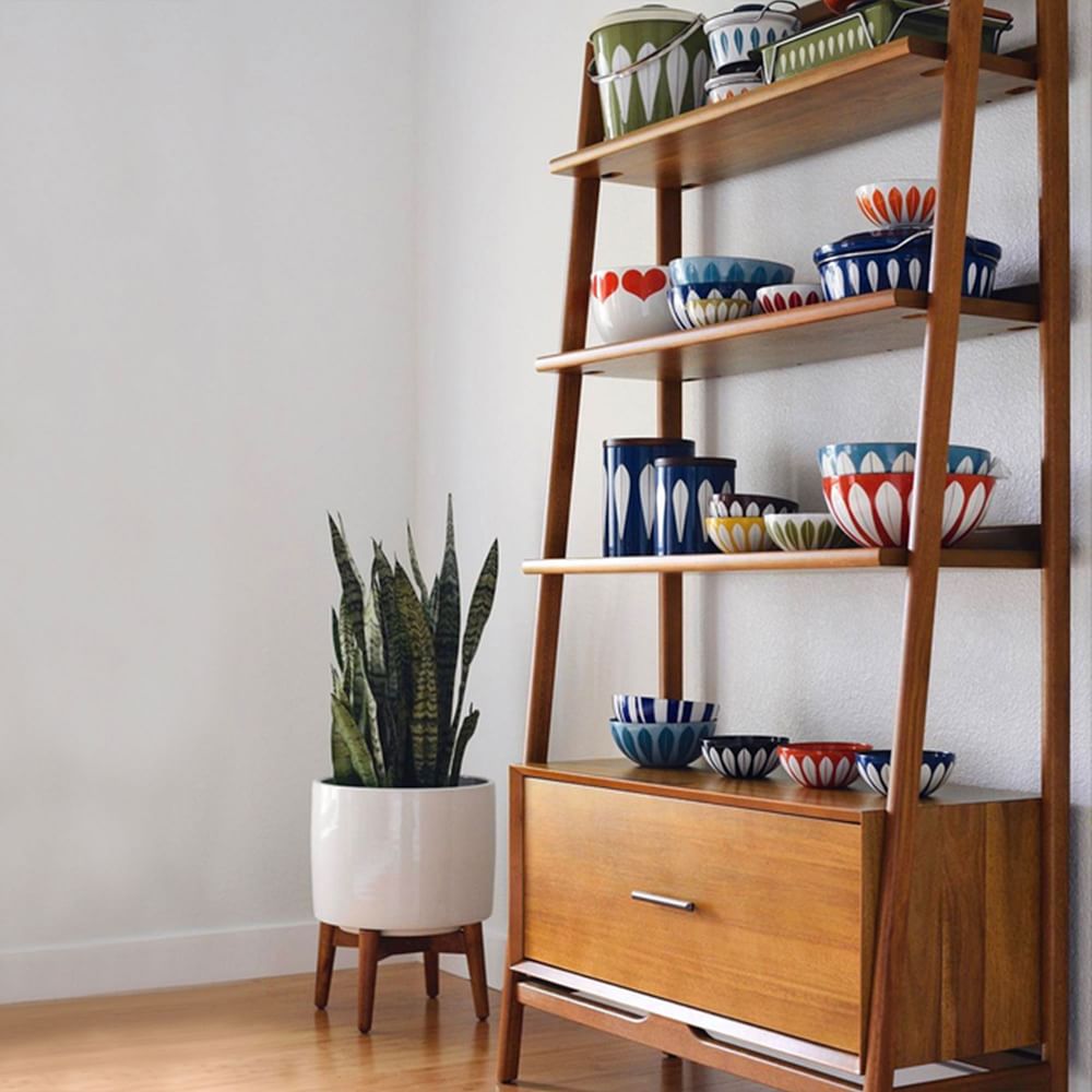 Buy online Mid Century Bookshelf Wide Tower Acorn now West Elm