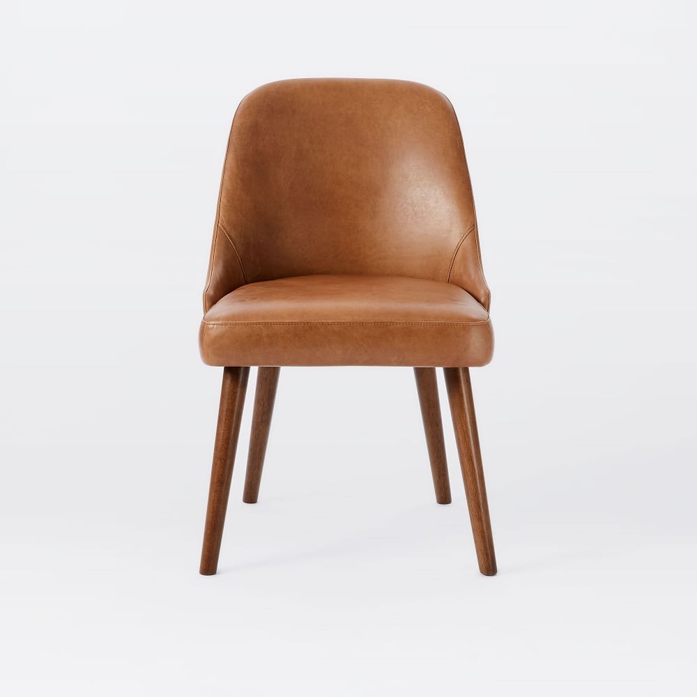 High back best sale leather dining chairs