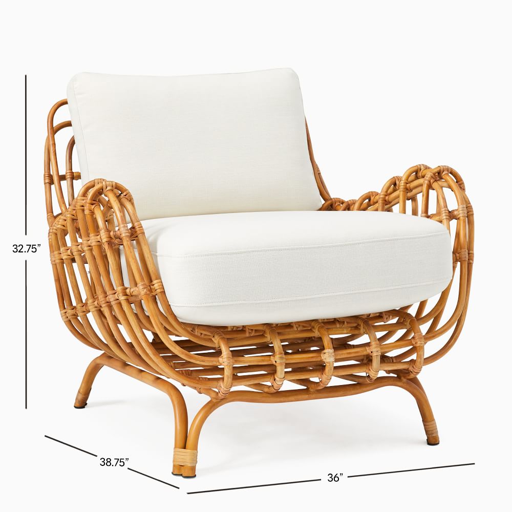 Swivel shop rattan chair