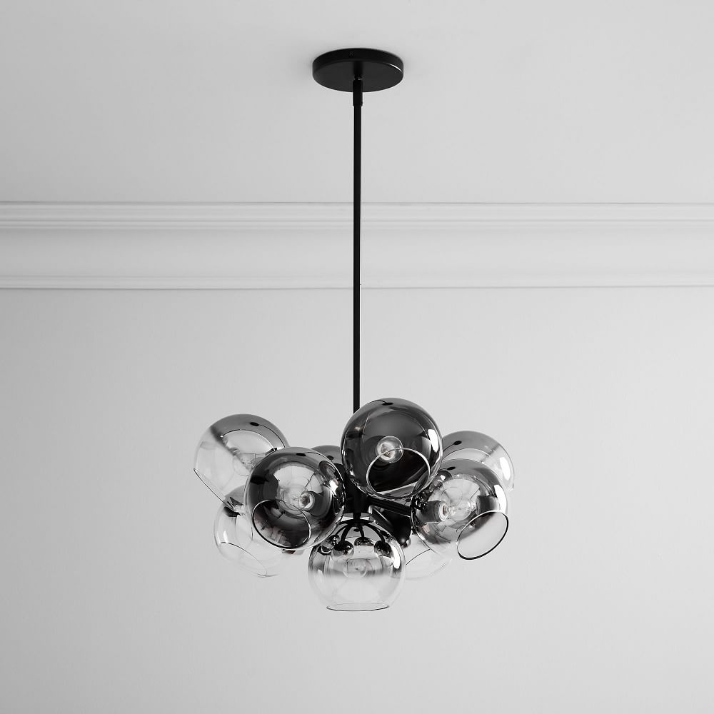 Buy online Staggered Glass 9-Light Chandelier Metallic Ombre now West  Elm UAE UAE