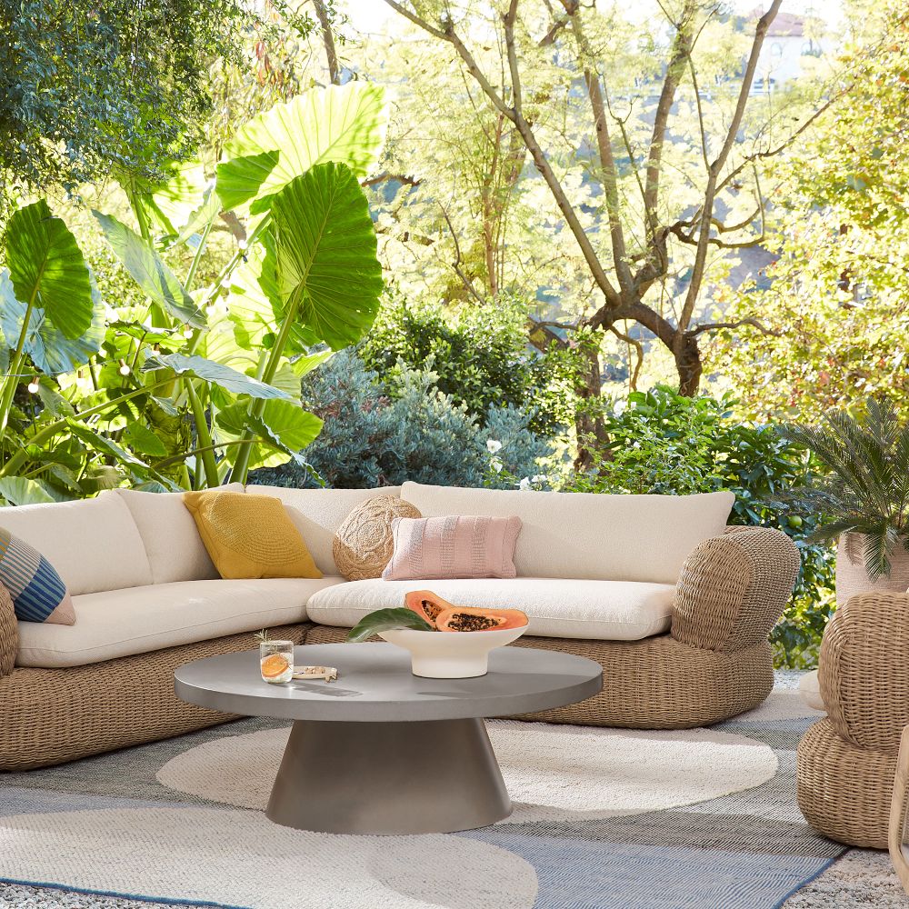 Buy online Toluca Outdoor 2 Piece L Shaped Sectional 259cm now