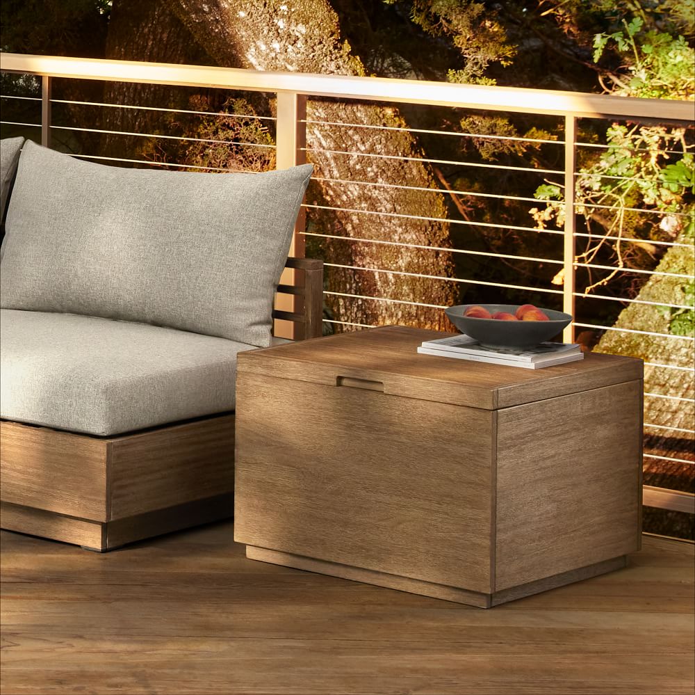 Square end table with storage deals