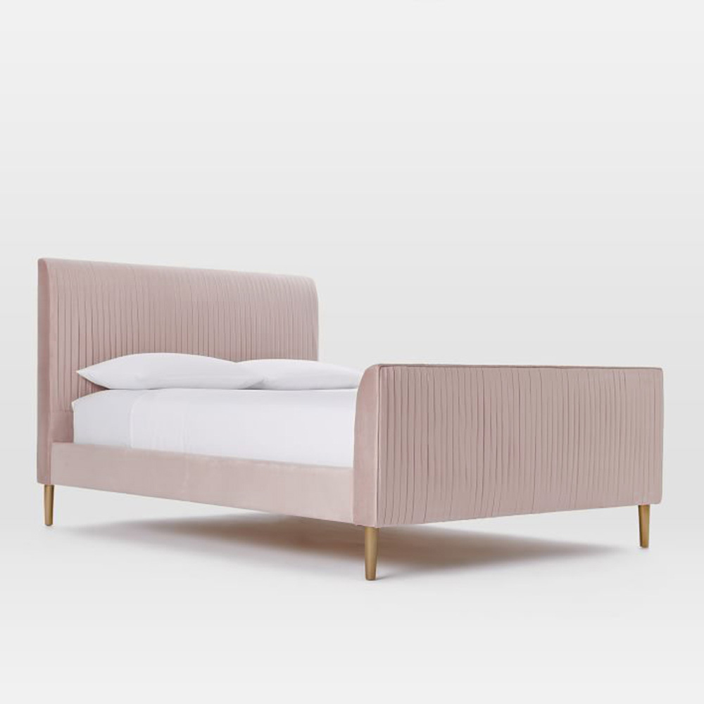 Buy online Roar Rabbit Pleated Upholstered Bed Mauve now