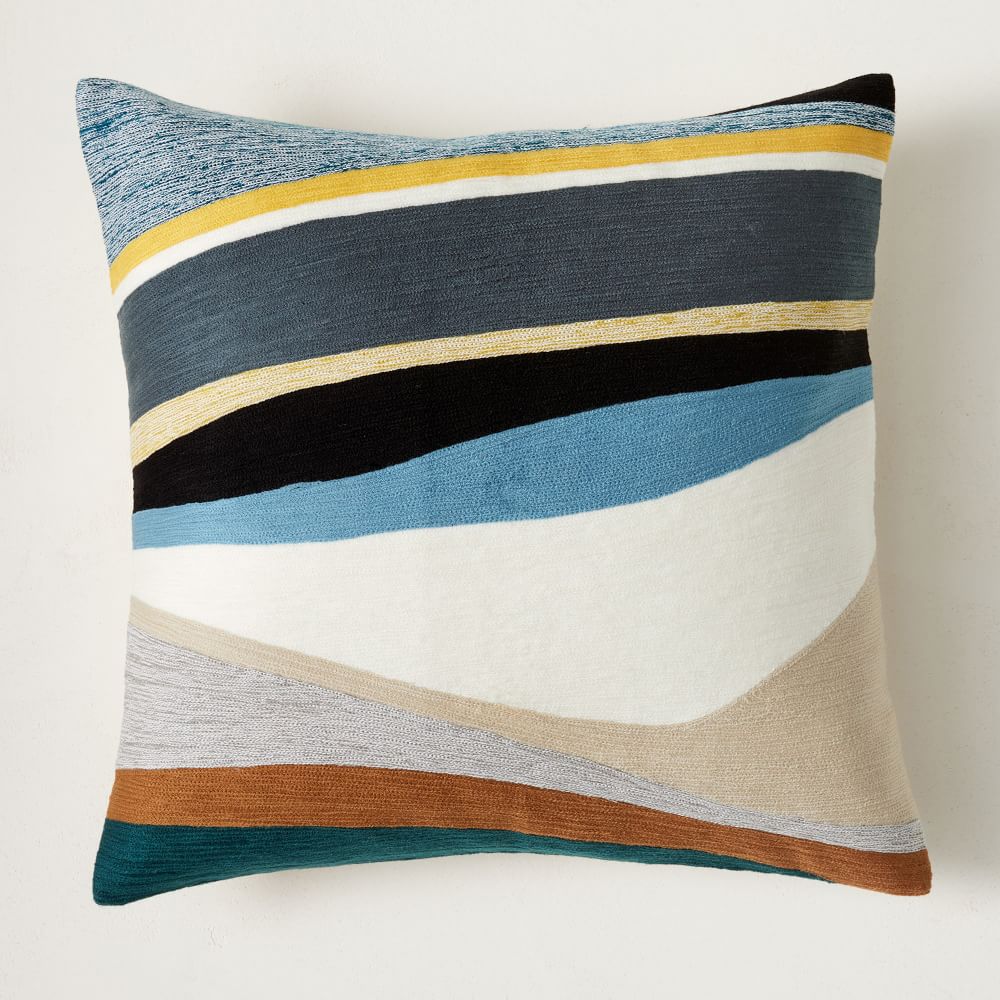 West elm yellow sales pillow