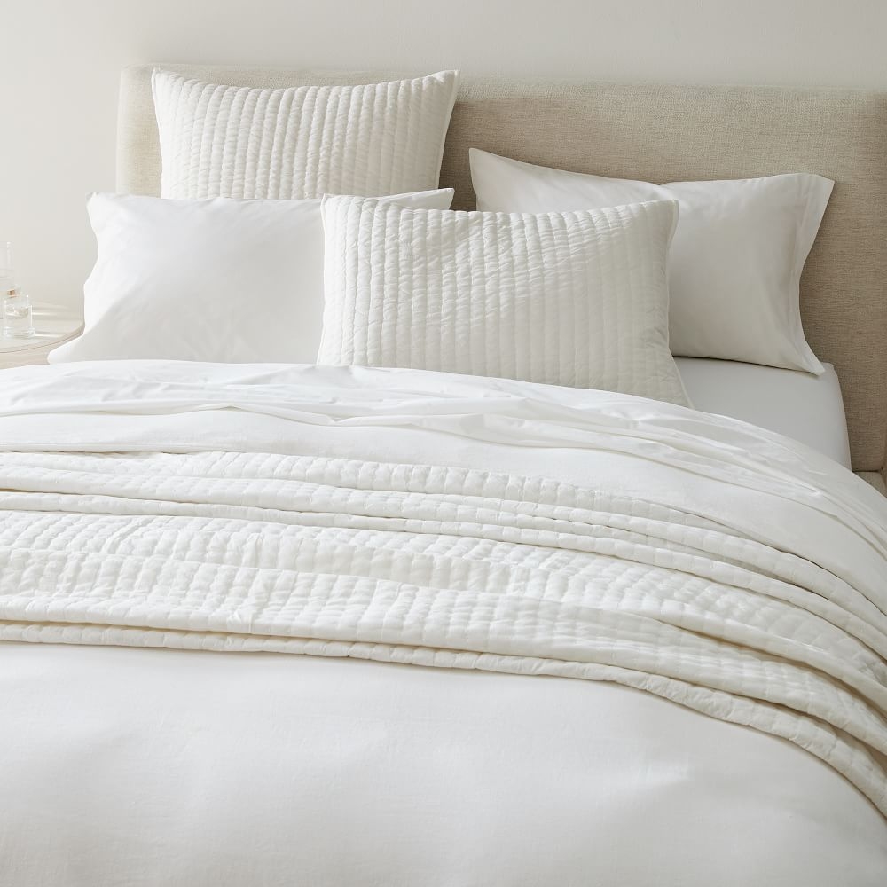 Organic brighton matelasse duvet cover clearance
