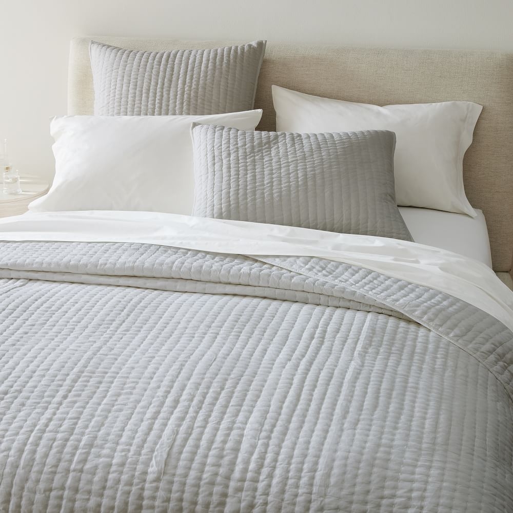 Organic brighton matelasse duvet cover deals