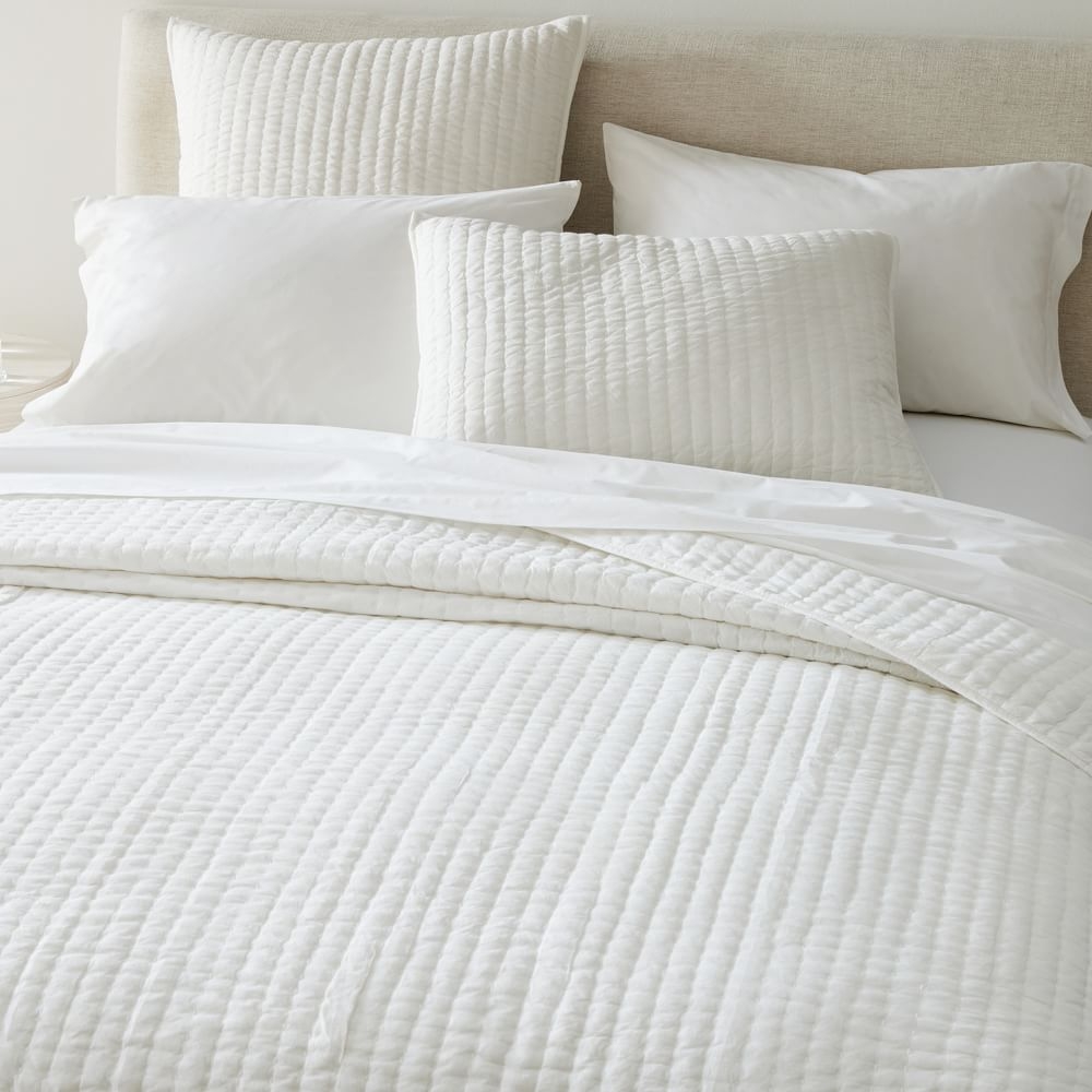 White quilt and shams 2025