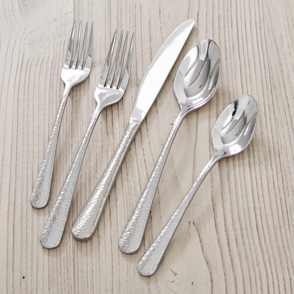Hammered hotsell silver flatware