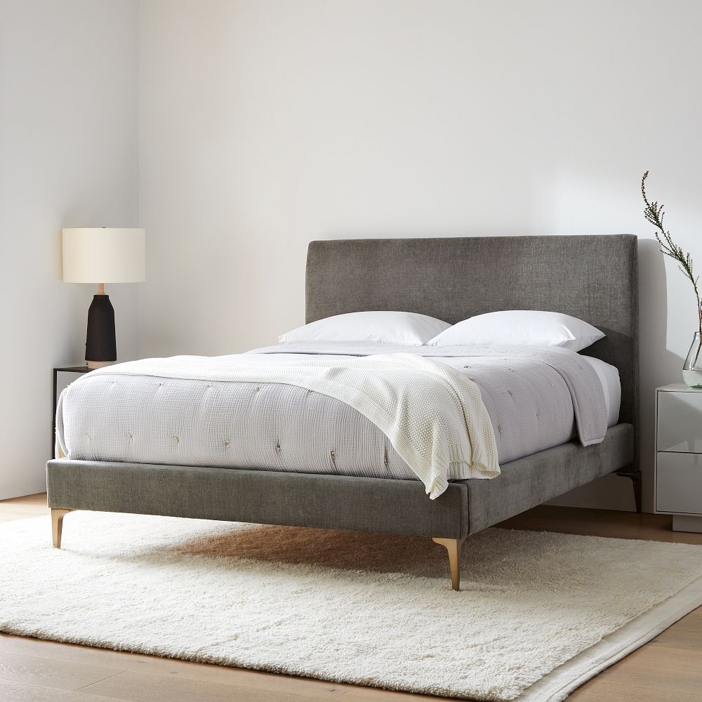 Andes leather outlet bed