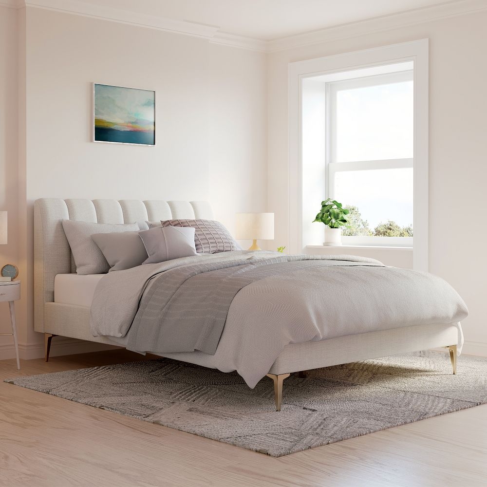 Andes leather outlet bed