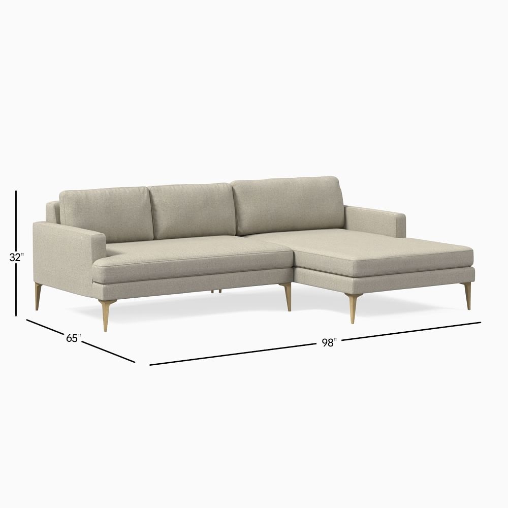 Andes chaise sectional sale