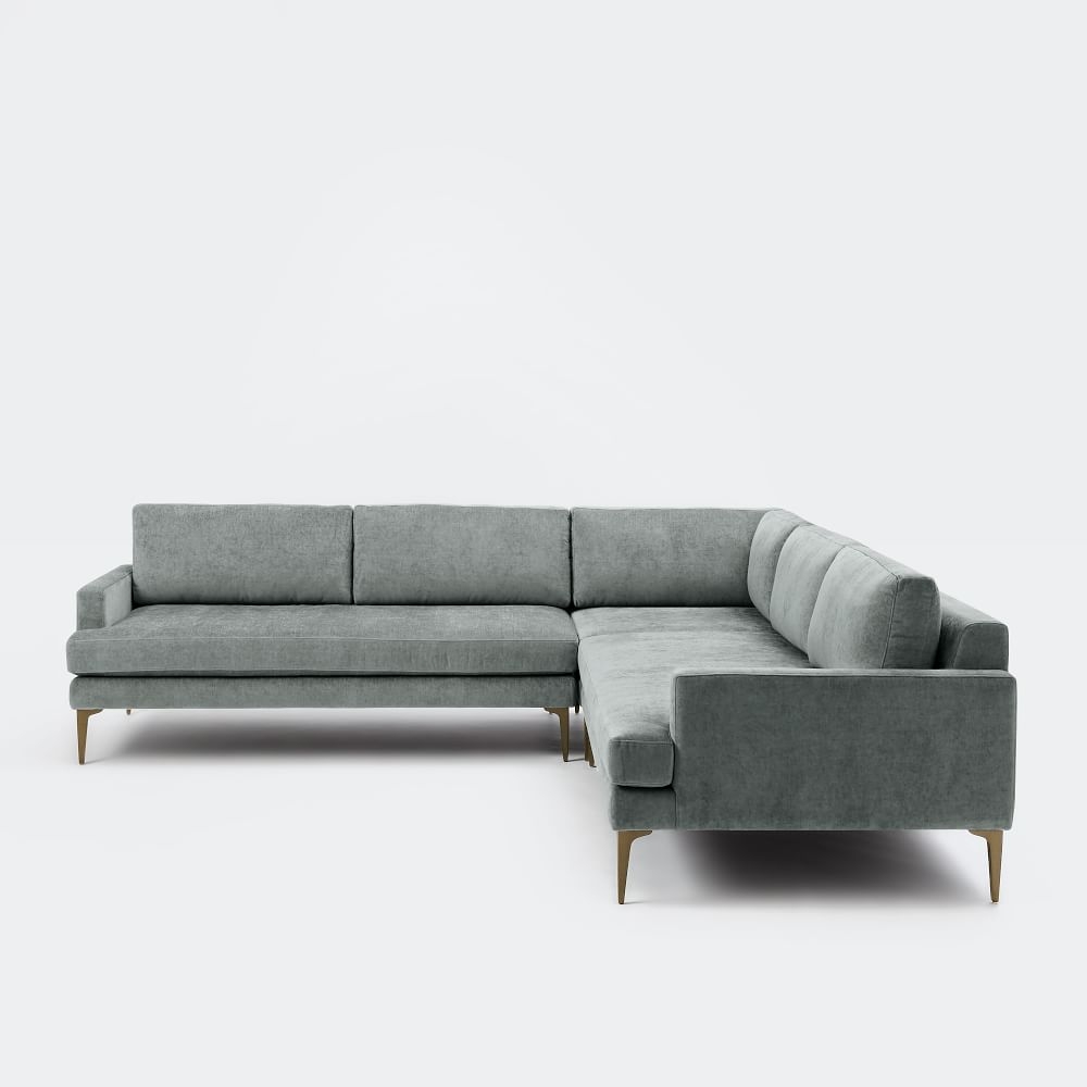 West elm andes shop 3 piece sectional