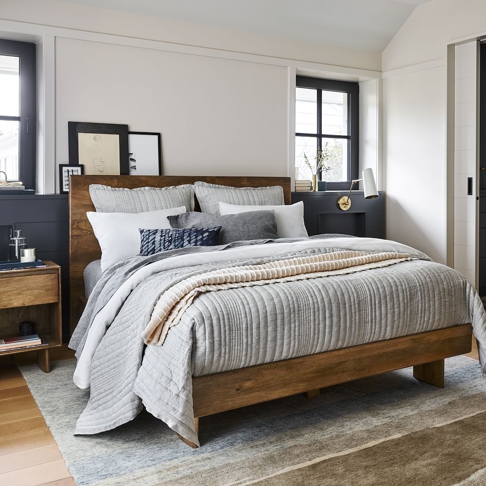 Wood on sale bed