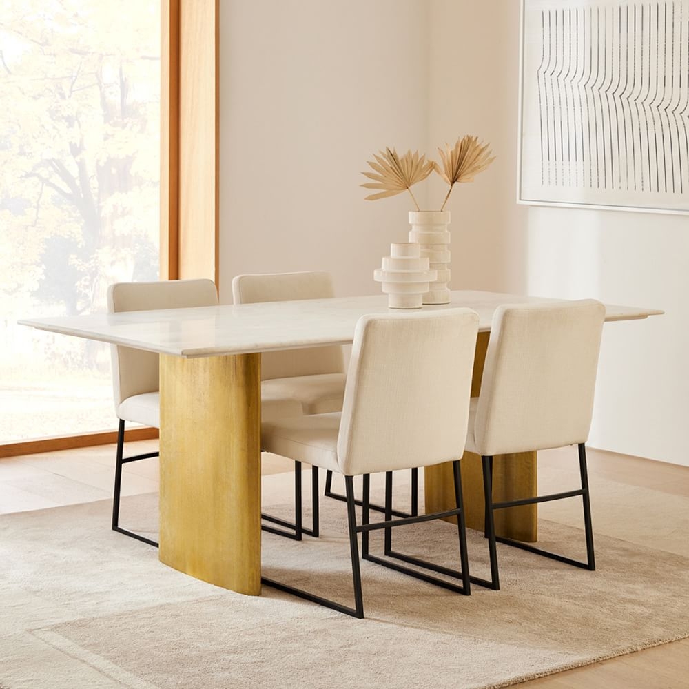 Buy online Anton Marble Dining Table Metal Legs now West Elm