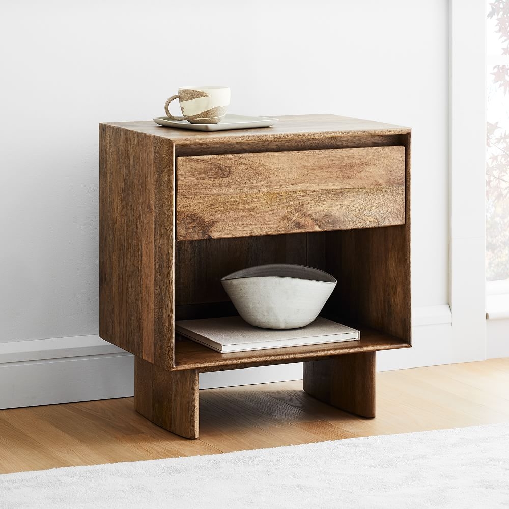 Modern outlet wooden nightstand