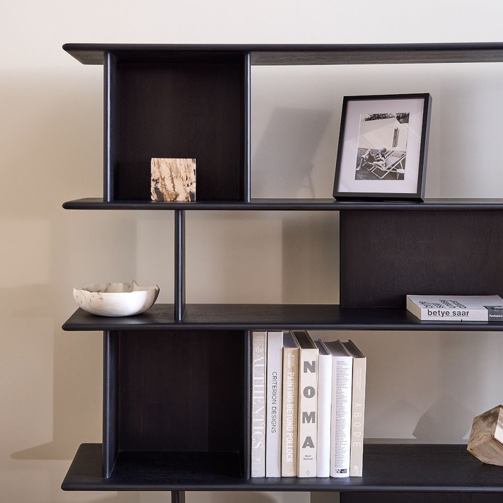Open shelving outlet bookcase