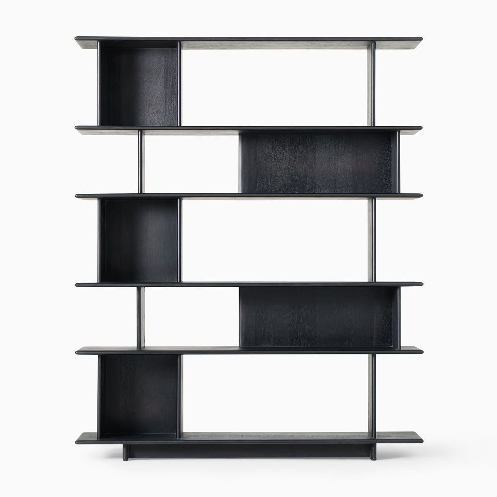 Black open new arrivals bookshelf