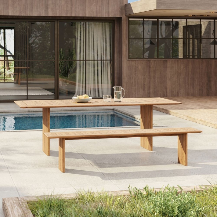 Dining table shop and bench seat