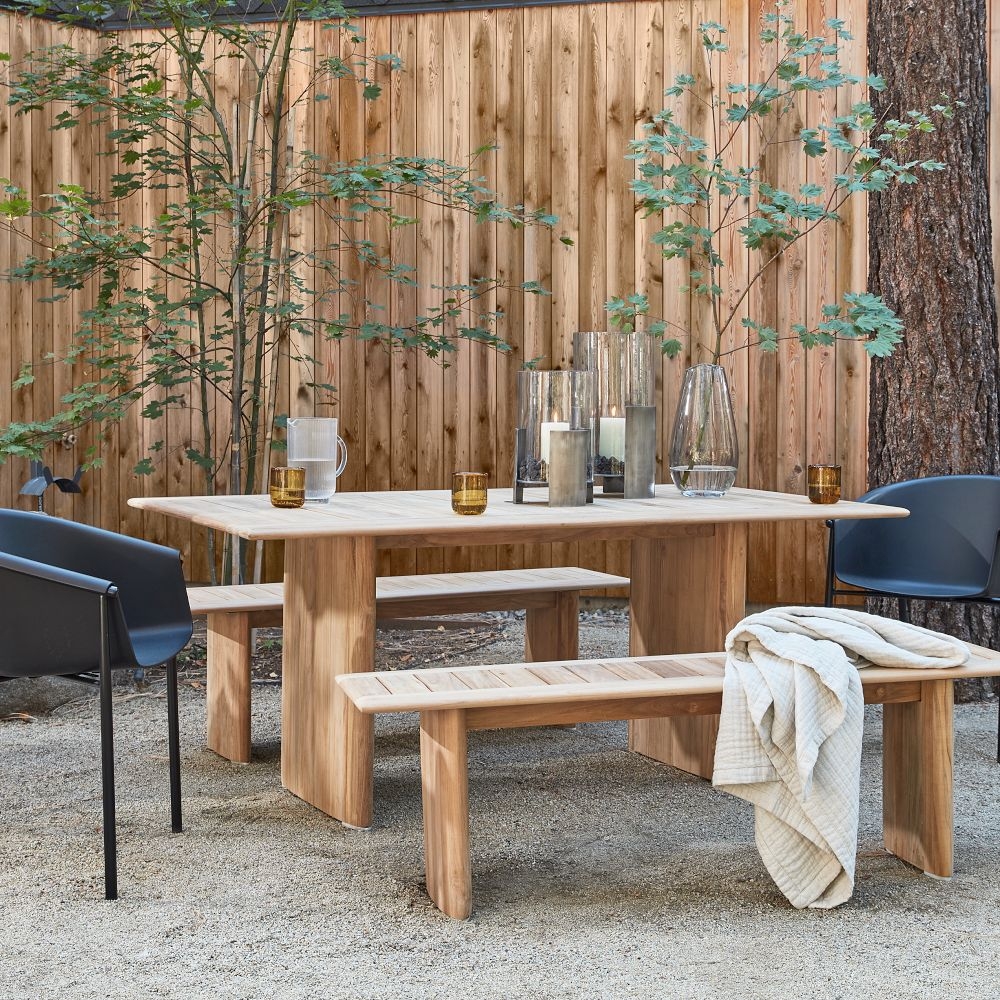 Anton Outdoor Dining Bench 58