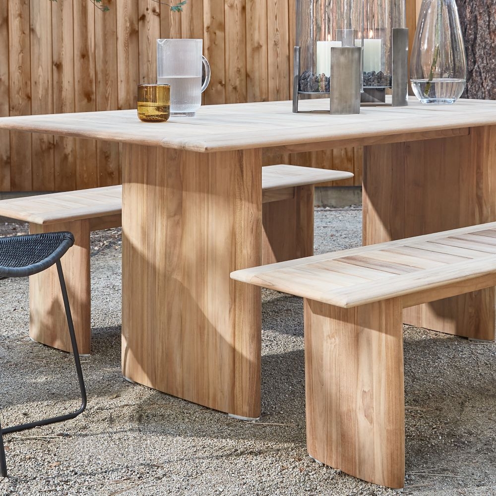 Anton Outdoor Dining Bench 58