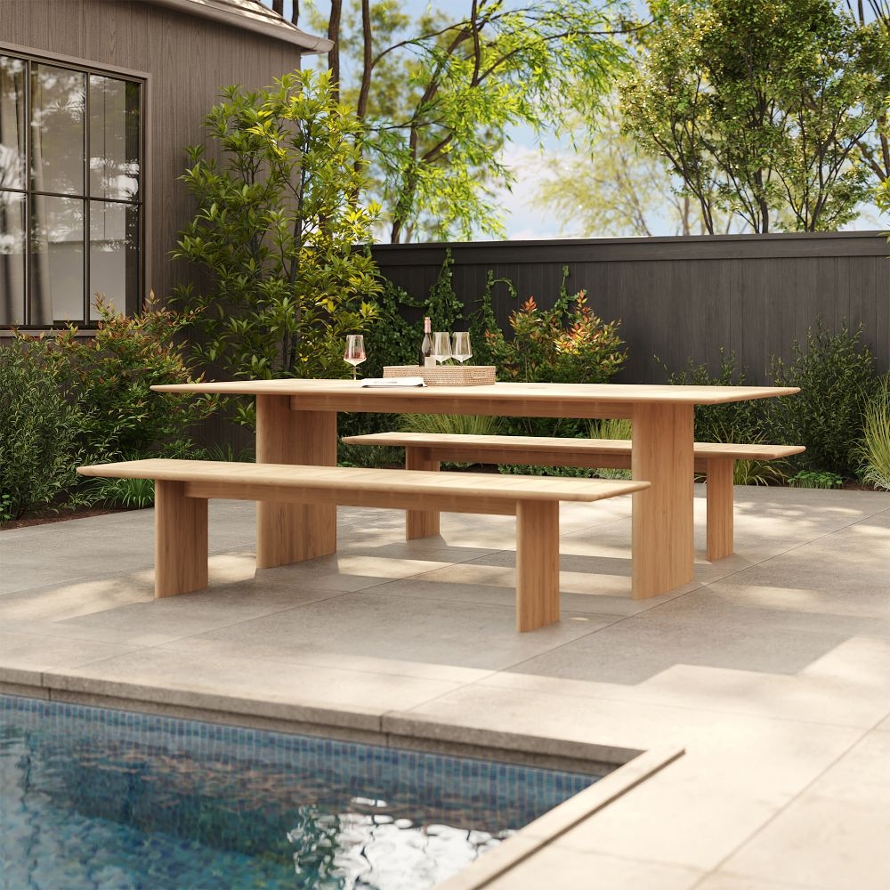 Teak dining set shop outdoor