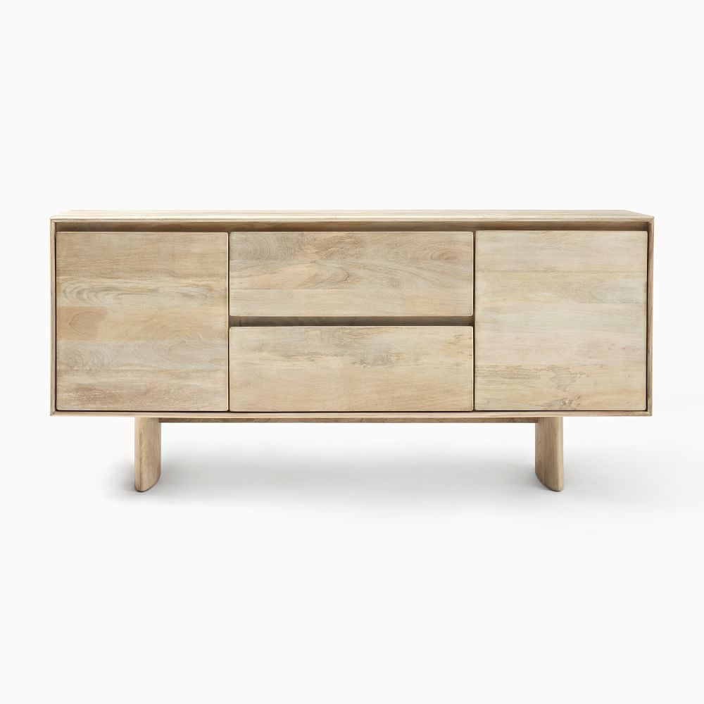 Solid wood buffet shop table