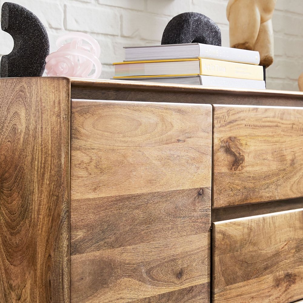 Solid wood shop buffet table
