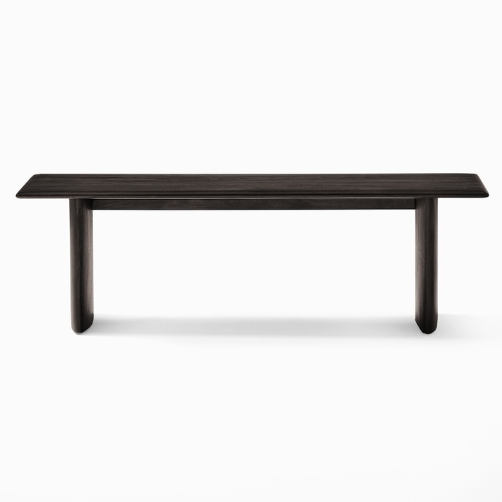 Black dining table online with bench