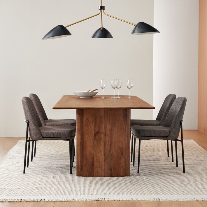 Long wooden dining clearance table