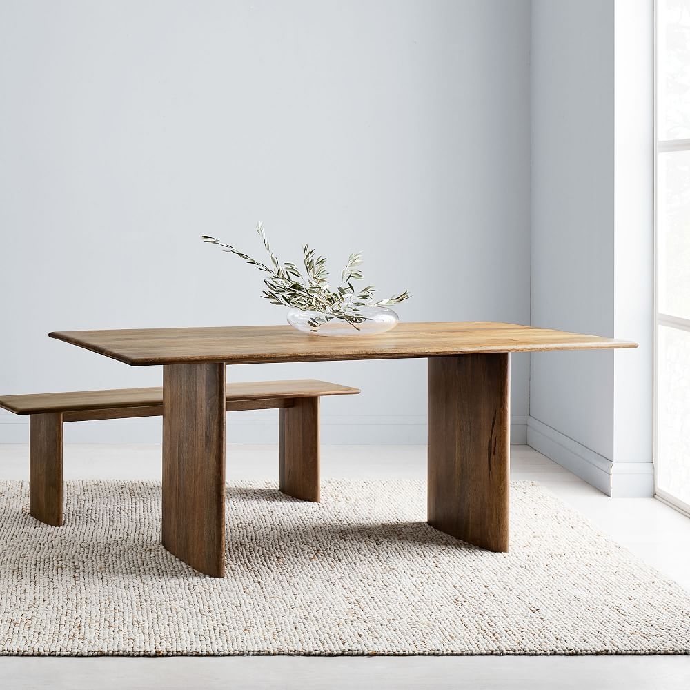 Long wooden dining clearance table