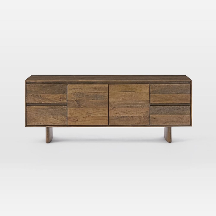 Solid wood online media console