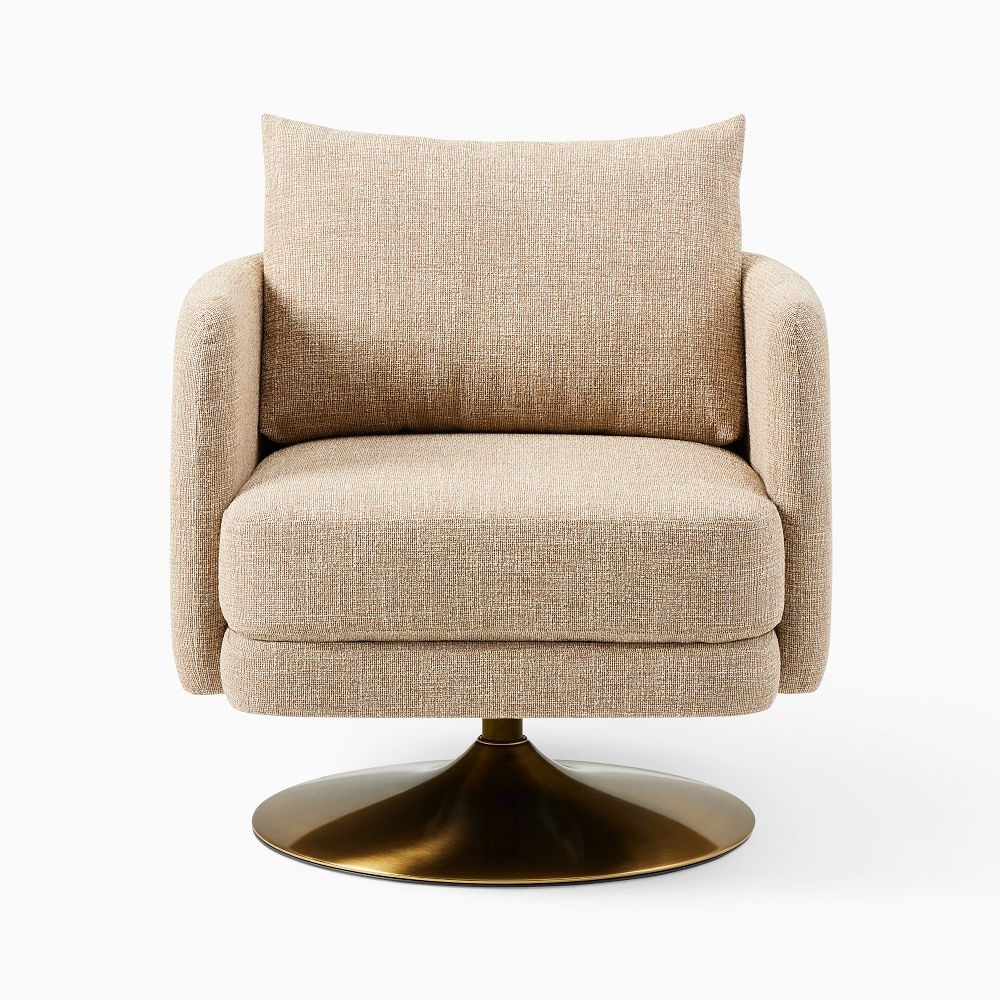 Camel swivel shop chair