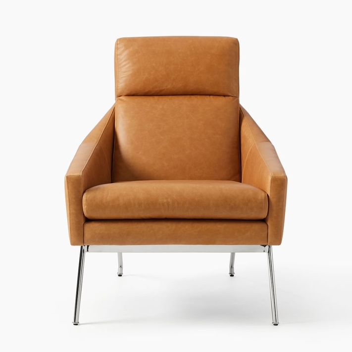 Buy online Austin Leather Armchair now West Elm UAE UAE