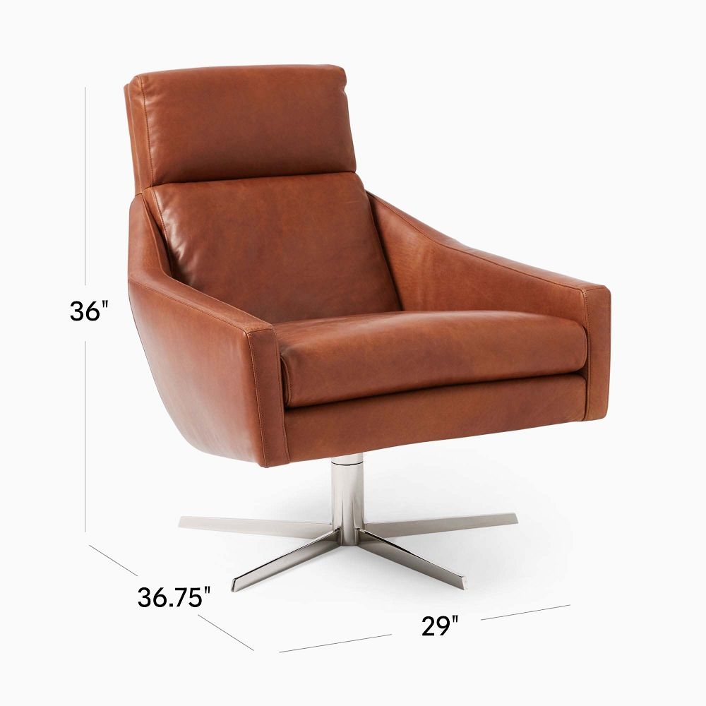 Buy online Austin Leather Armchair now West Elm UAE UAE