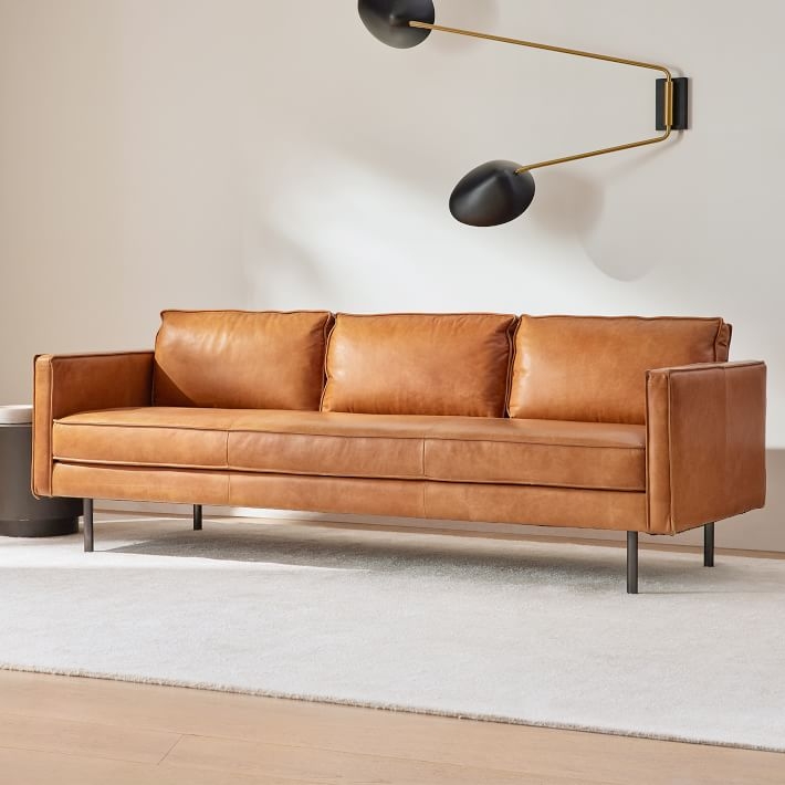 Leather snuggle store chair