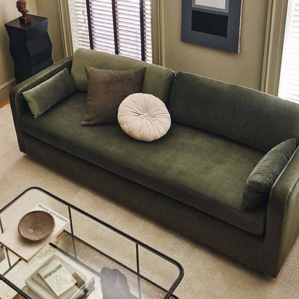 Crescent shaped sofa shop