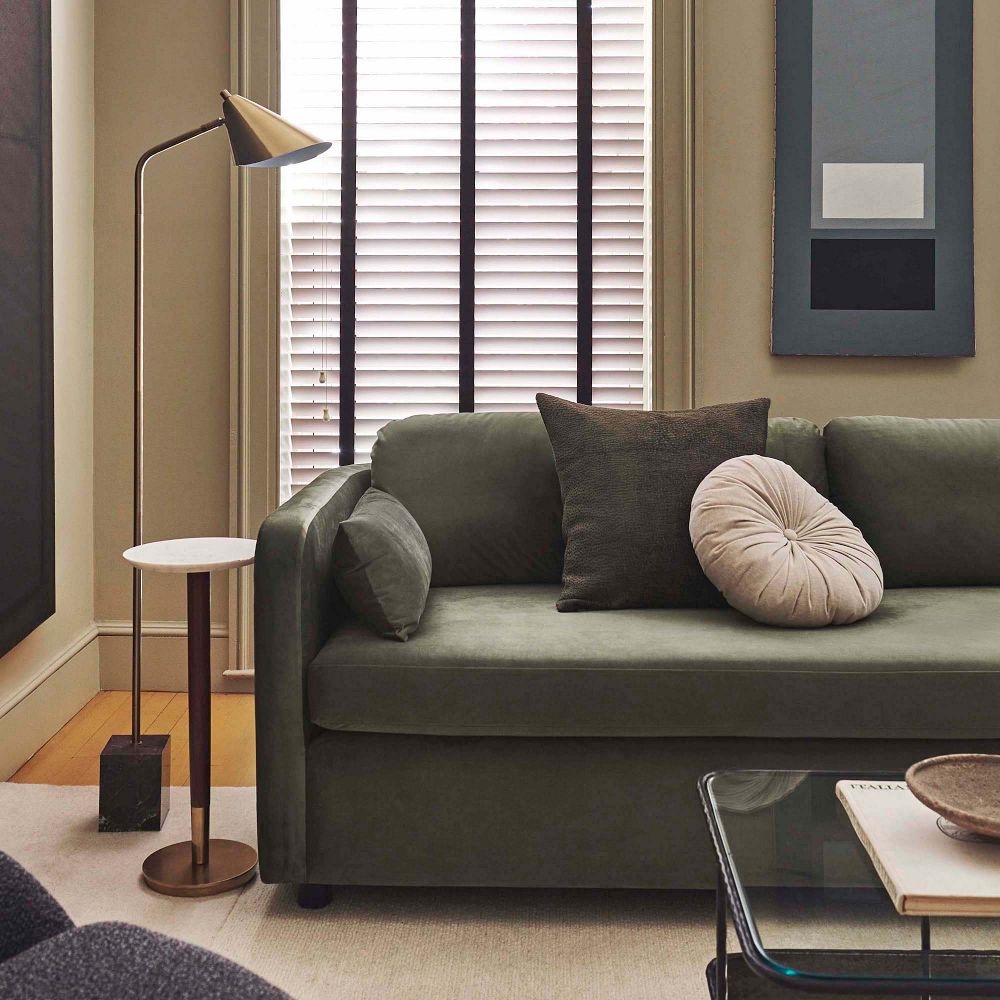 West elm deals curved sofa