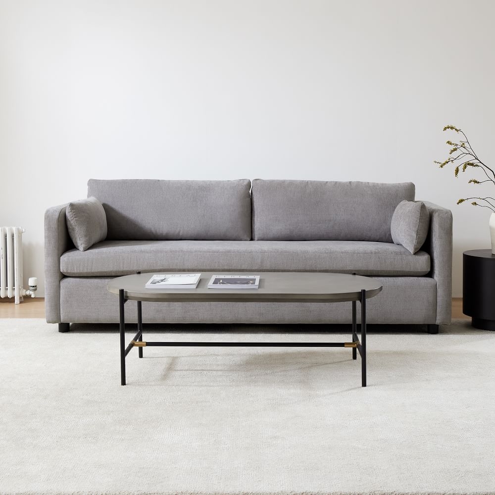Curved sleeper hot sale sofa