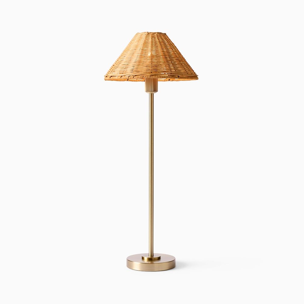 Wicker lamp top