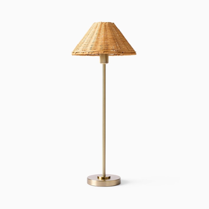 Buy online Beatrix Table Lamp 61cm Wicker Shade now West Elm